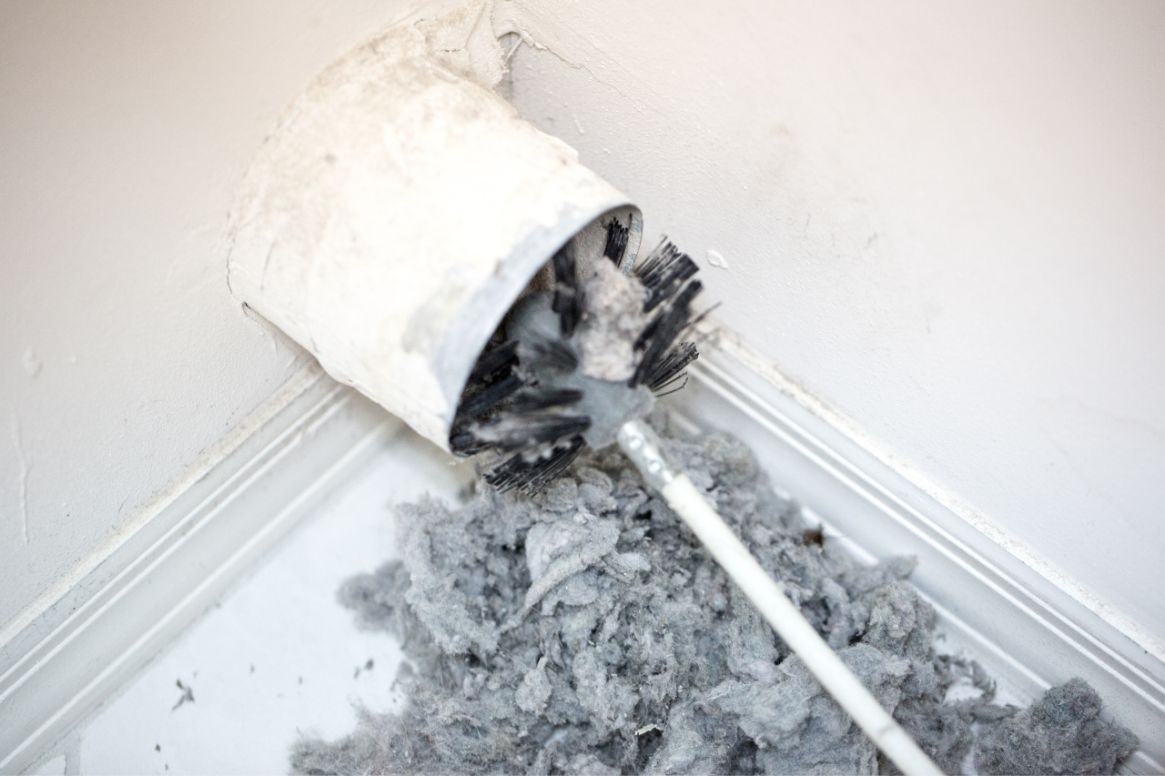 Dryer vent cleaning service in Broward County - removing lint buildup for fire safety